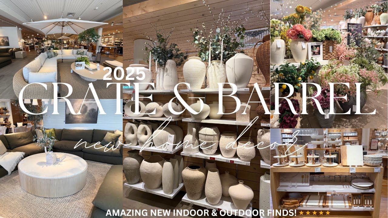 😍CRATE & BARREL NEW HOME DECOR 2025 \\ HIGH END HOME DECOR DECORATING IDEAS‼️