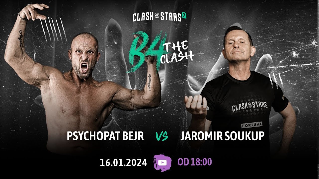 🔴 B4THECLASH: Psychopat Bejr ⚔️ Jaromír Soukup (live)