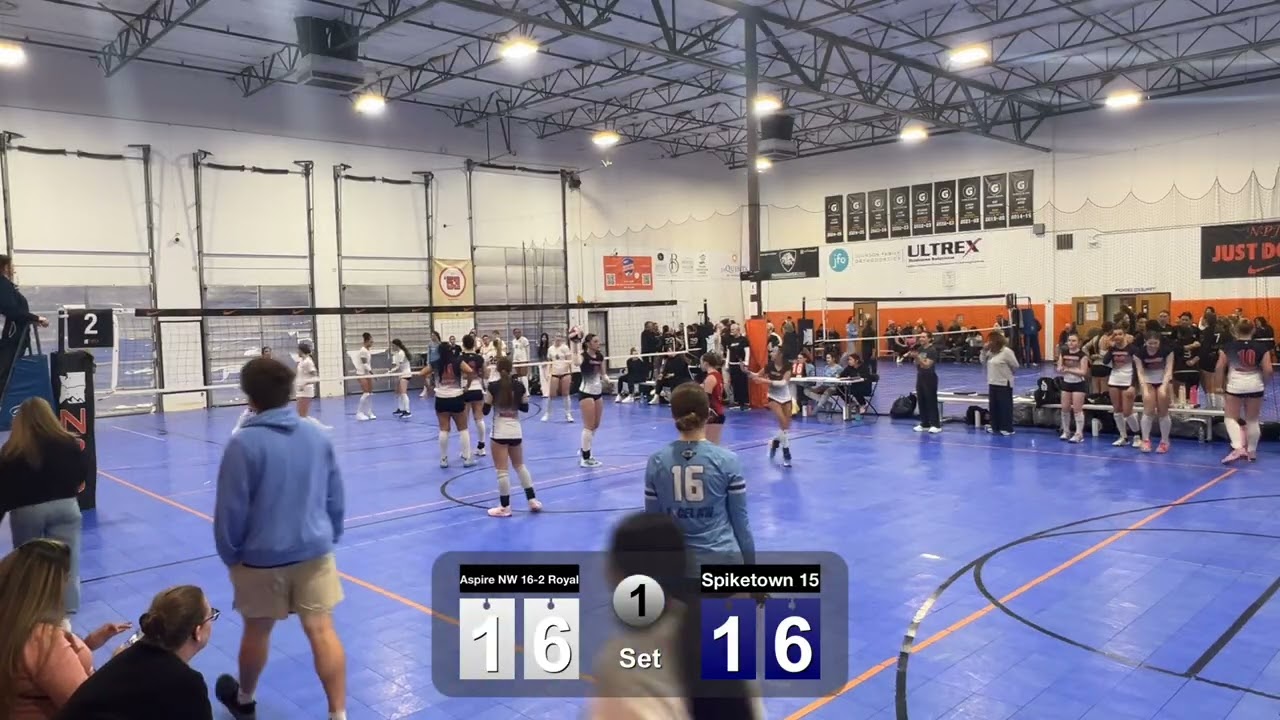 Power League #1 x-over 4v4 :  Spiketown 15 v Aspire NW 16-2 Royal set 1