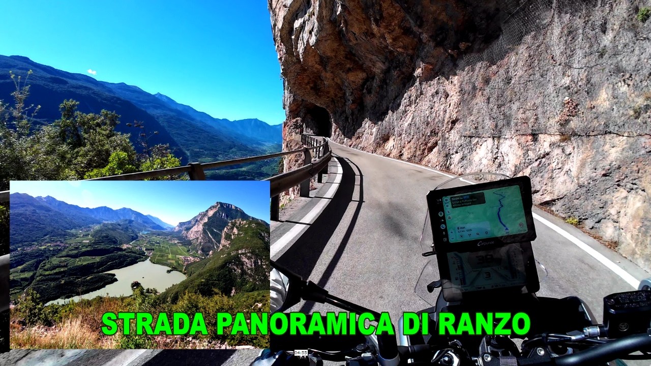 Strada panoramica per Ranzo SP18 in Moto