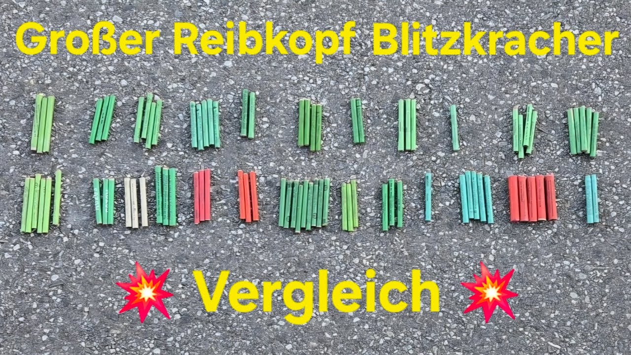 Großer Reibkopf Blitzkracher Vergleich/Erich Liebenwein Schult, Pinto, Pyro Austria, Weco, Nico uvm.