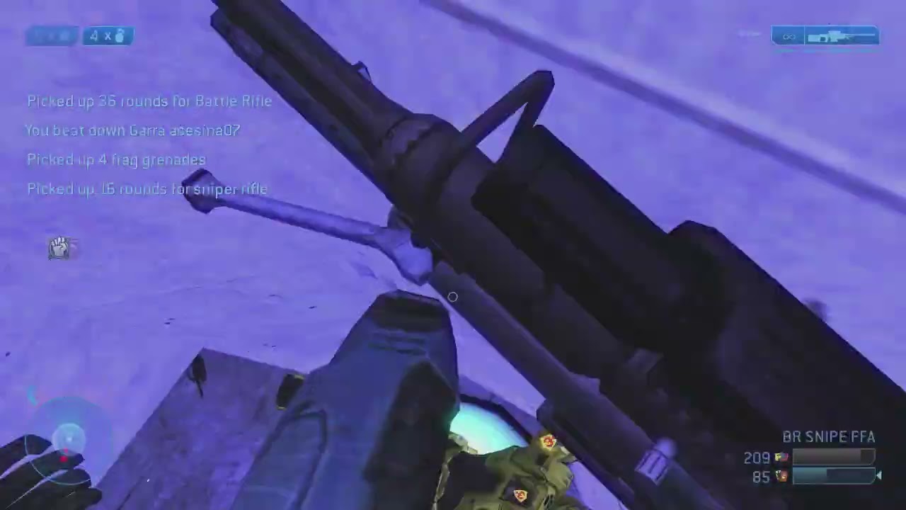 Halo 2 FFA BR SNIPE LOCKOUT to 250 KILLS CRAZY SNIPES