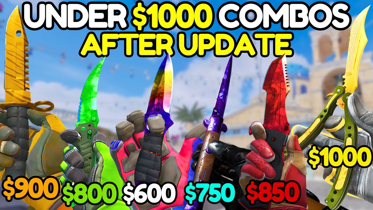 BEST KNIFE & GLOVE COMBOS Under $1000 (After CS2's Trade Up Update)