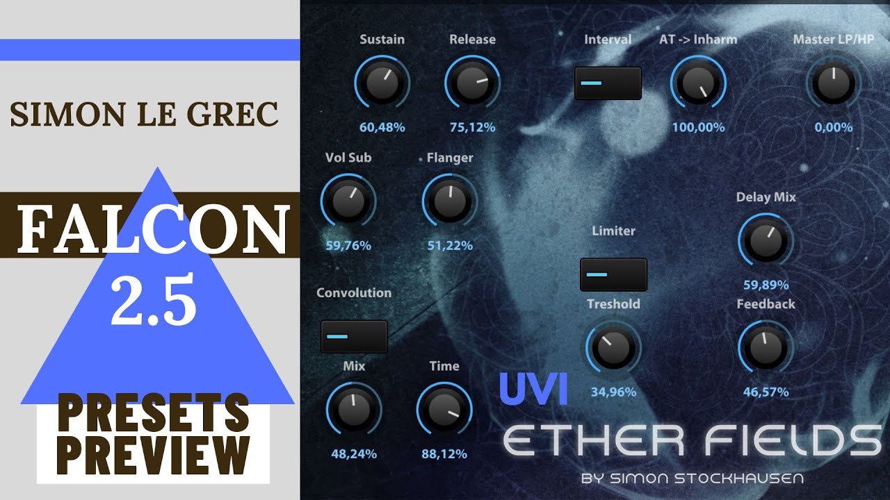 UVI Falcon 2.5 | Ether Fields | Presets Preview (No Talking)