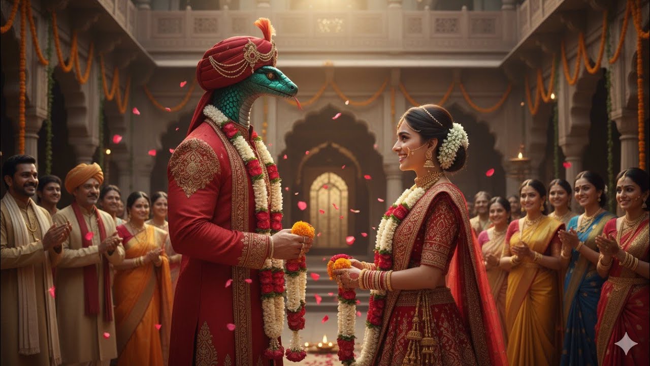  राजकुमारी ने की एक साँप से शादी की 😱 | आगे जो हुआ उसने सबको रुला दिया | #Snake Love Story #shorts