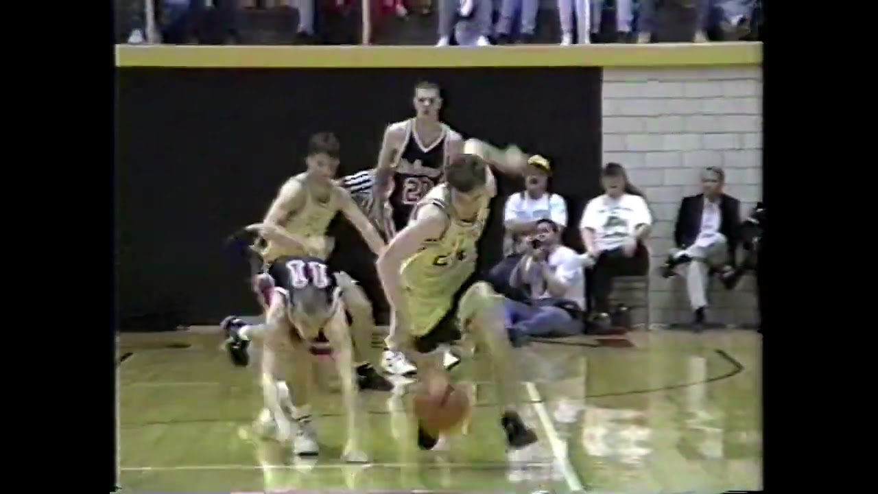 (Archival Footage) Jasper Wildcat Basketball Falls to Crawford County at 1994-95 Regional (1995)