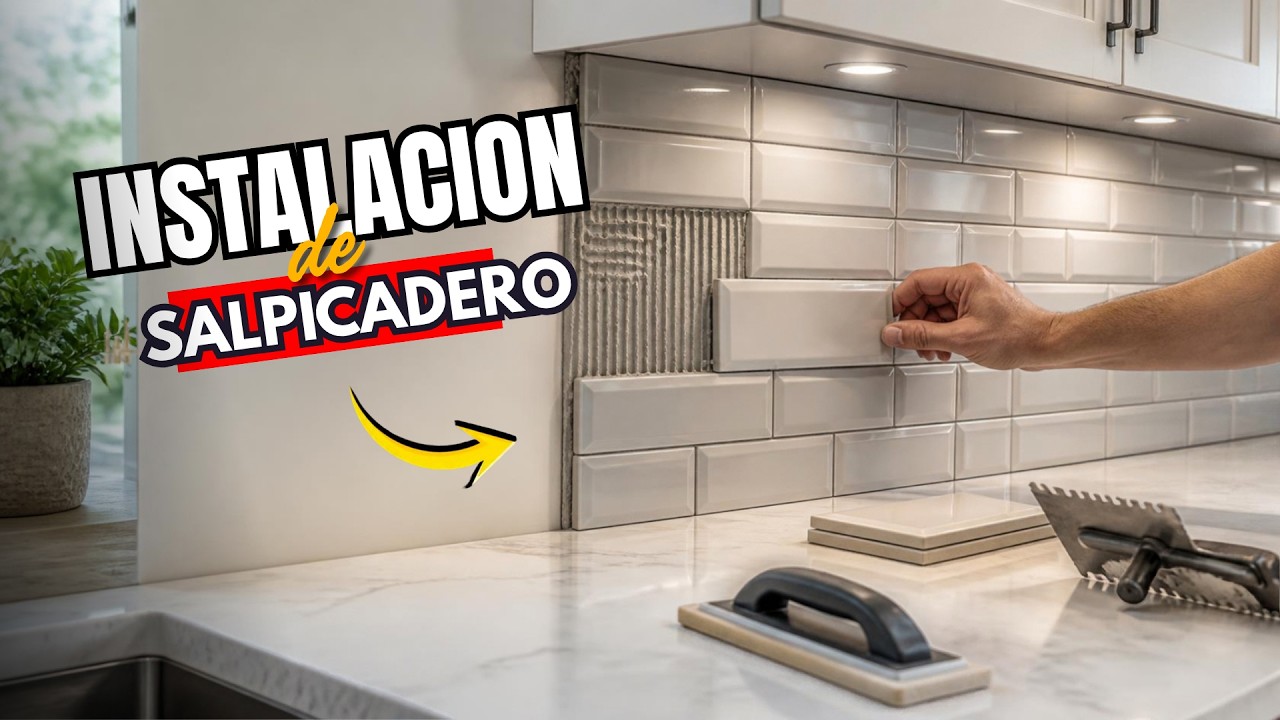 Instala Salpicadero de COCINA o Backsplash como un Experto en el Primer intento