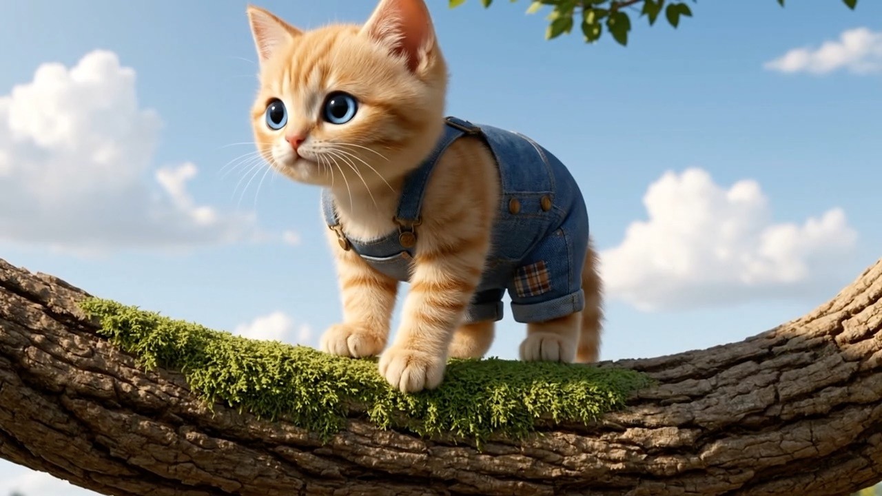 Kitten Gets Stuck in a Tree 🌳 | Mama & Papa Come to the Rescue