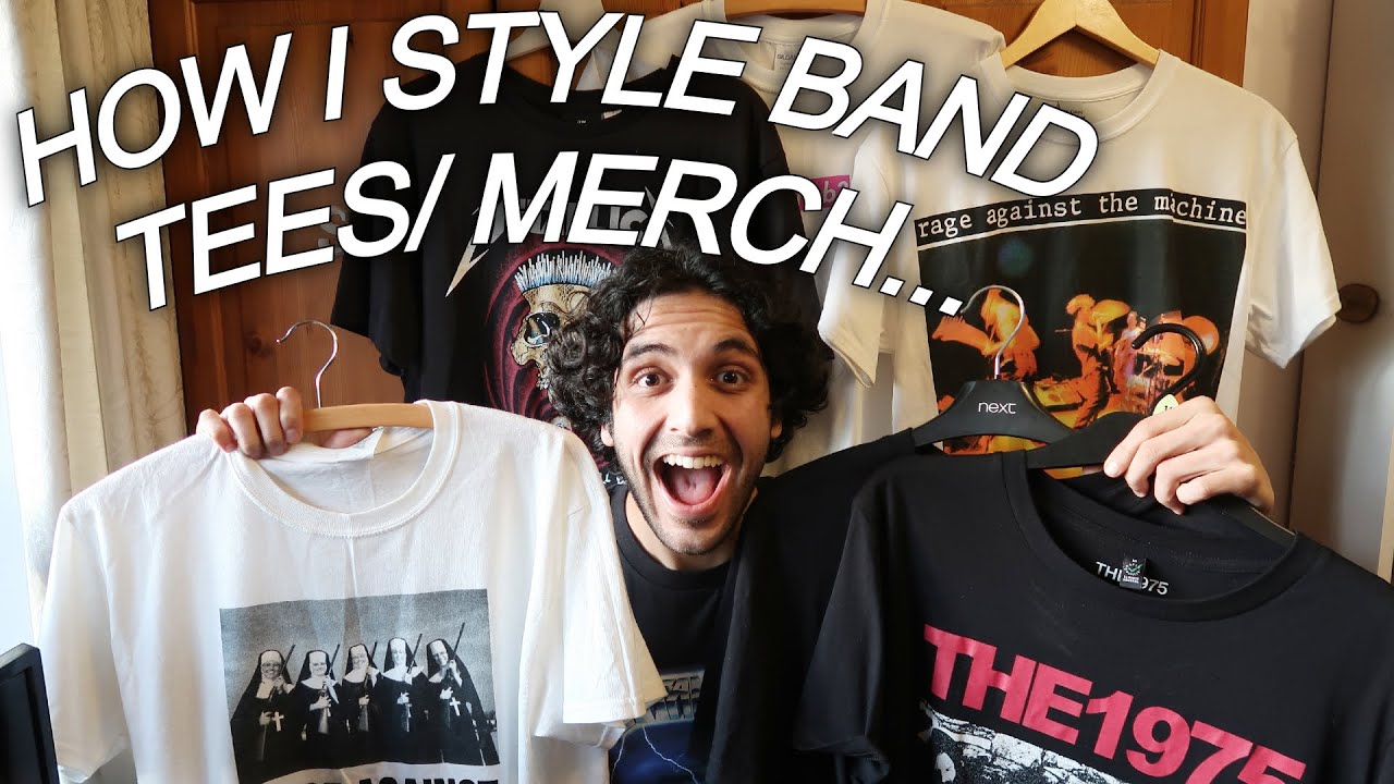 How I Style Band T Shirts and Merch! | Mens Fashion Spring 2021