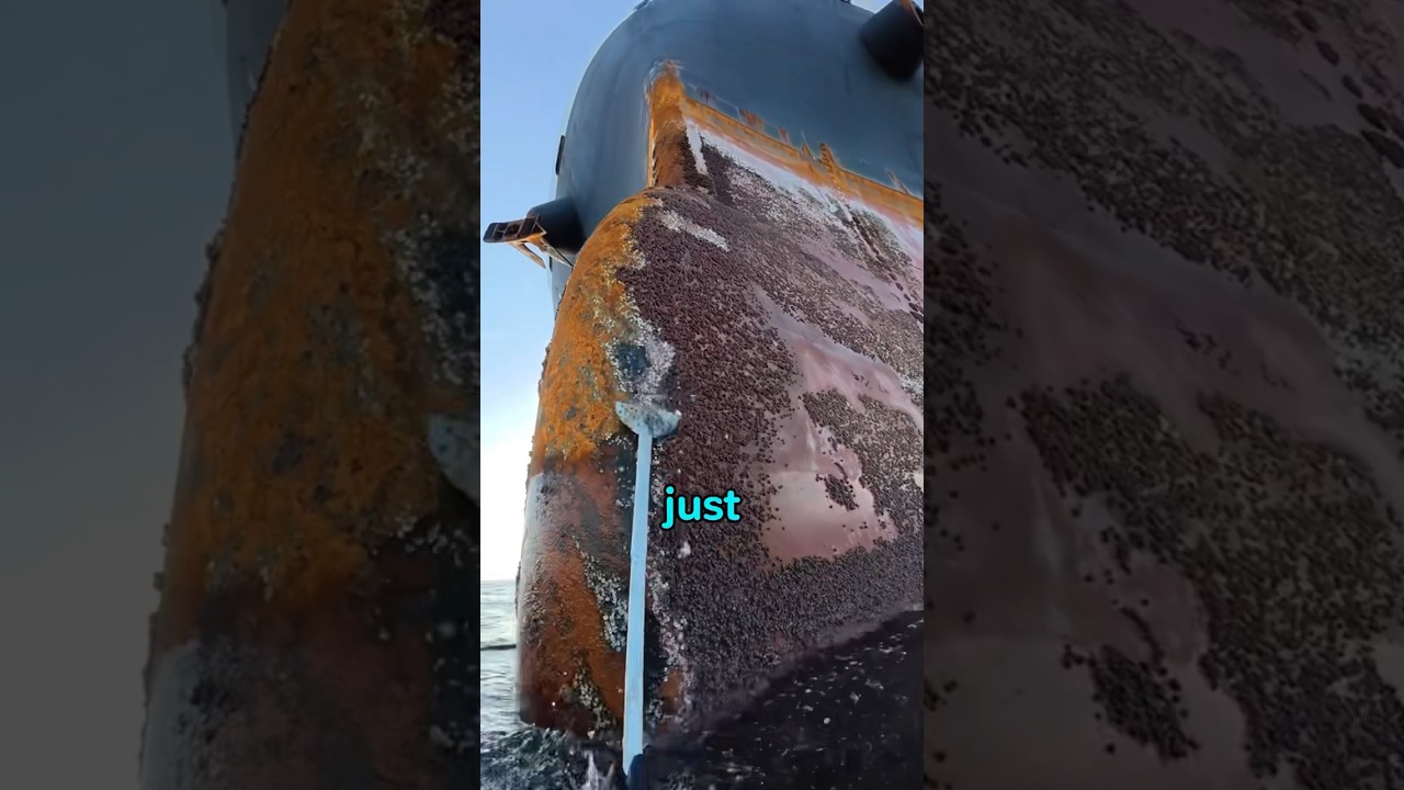Why do ship need divers to clean off barnacles? #funknowledge #funfactfritzi #funfacts