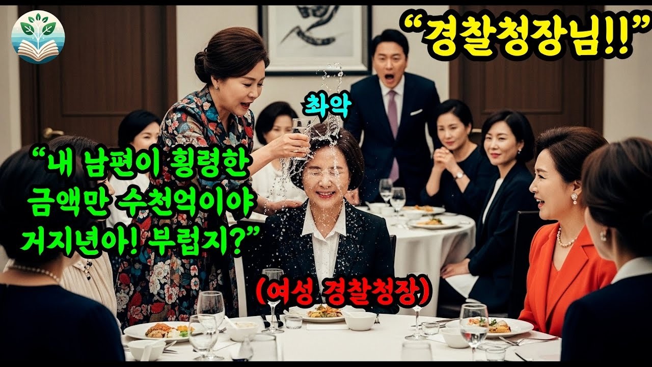 동창회날 남편의 기업 자금 1000억 횡령을 자랑하며 날 모욕하고 물 뿌리던 동창, 남편이 나타나 내게  경찰청장님!  외치자 바닥에 무릎을 꿇는데    #사연 #오디오북