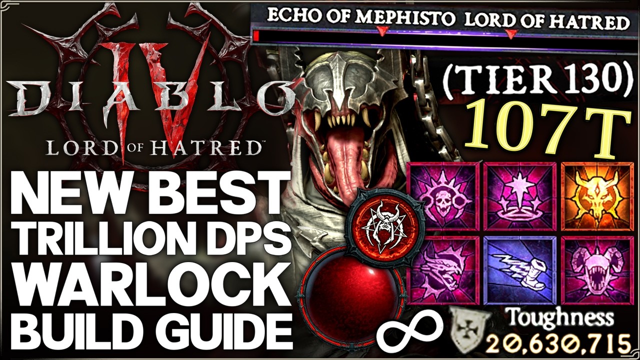 Diablo 4 - Новый лучший билд для бессмертного чернокнижника с 100 триллионами урона в секунду - М...