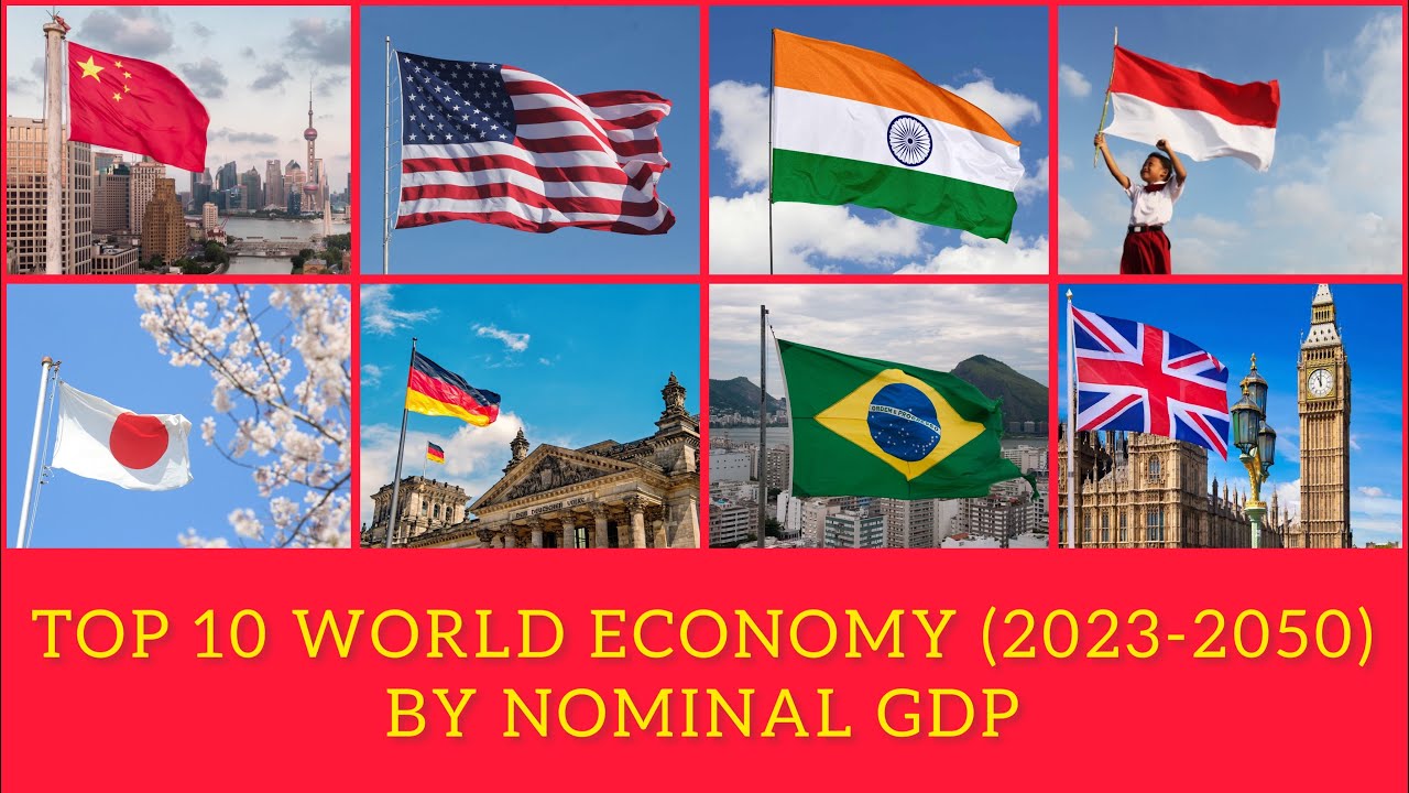 Top 10 Worlds Largest Economy / Top 10 Biggest Economies By GDP 2023-2050 / Nominal GDP