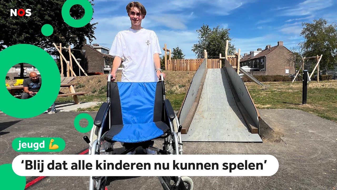 Thijn bedacht de eerste rolstoelglijbaan van Nederland