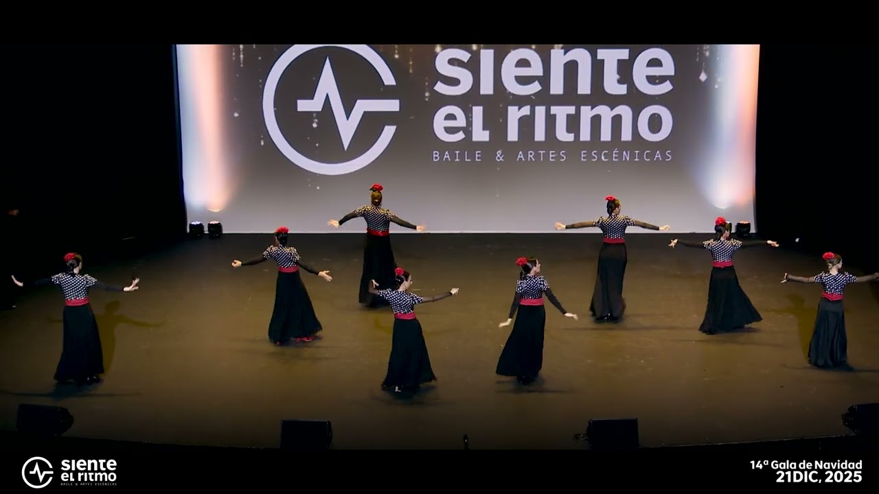 Gala de Navidad 2025 – Escuela de Baile Siente el Ritmo. Grupo de flamenco, profesora Anabel Prieto.