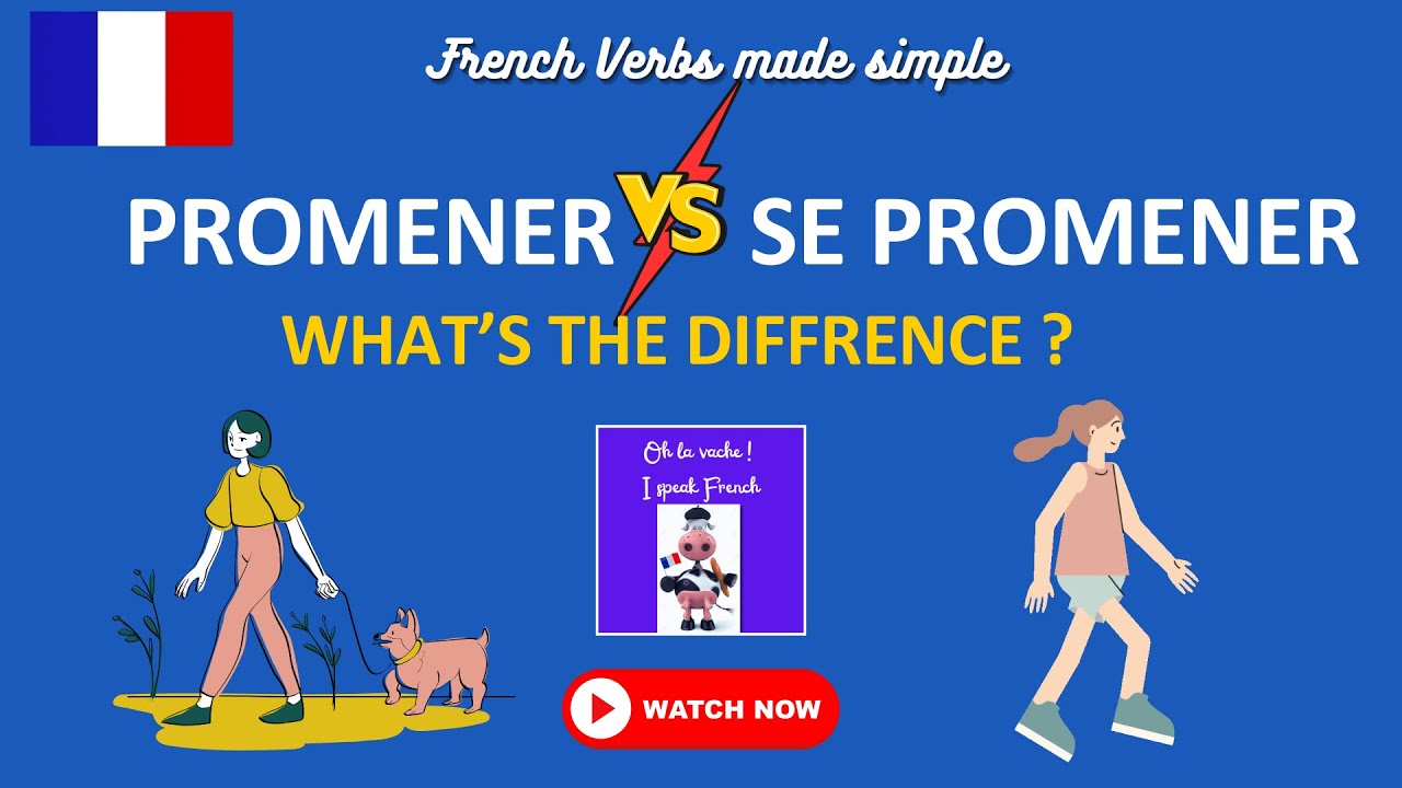 Learn French Difference Between Promener and Se Promener Explained! #french #frenchforbeginner