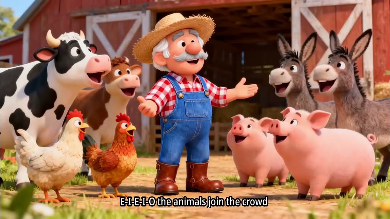 Old MacDonald – Nursery Rhyme for Kids (Animal Sounds & Sing Along!)