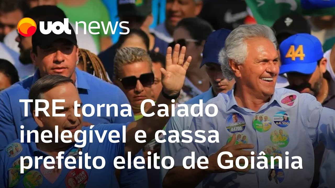 Caiado é declarado inelegível pelo TRE e prefeito eleito de Goiânia é cassado; cabe recurso