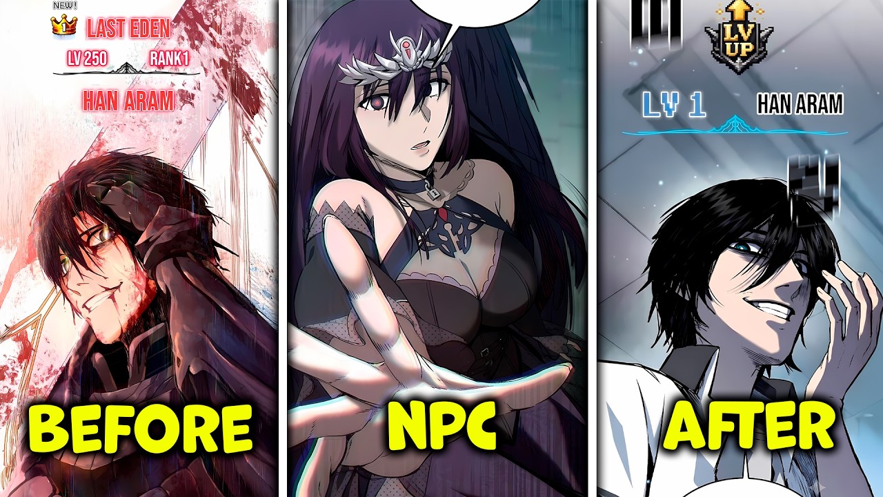 His Favorite NPC Made Every Game REAL&hellip; Then Reset Him From Level 250 to LEVEL 1! - Manhwa Recap