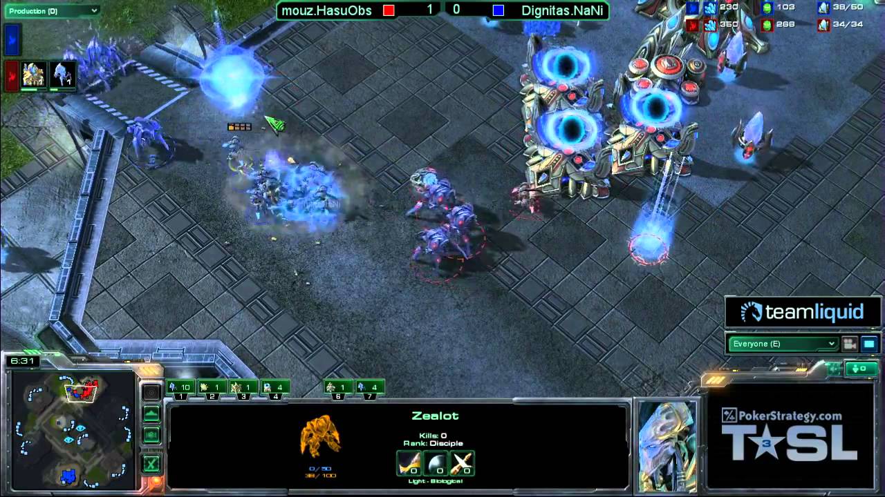 Game 2 - Dignitas.NaNiwa vs mouz.HasuObs - TSL3 Semi-Final Match 2