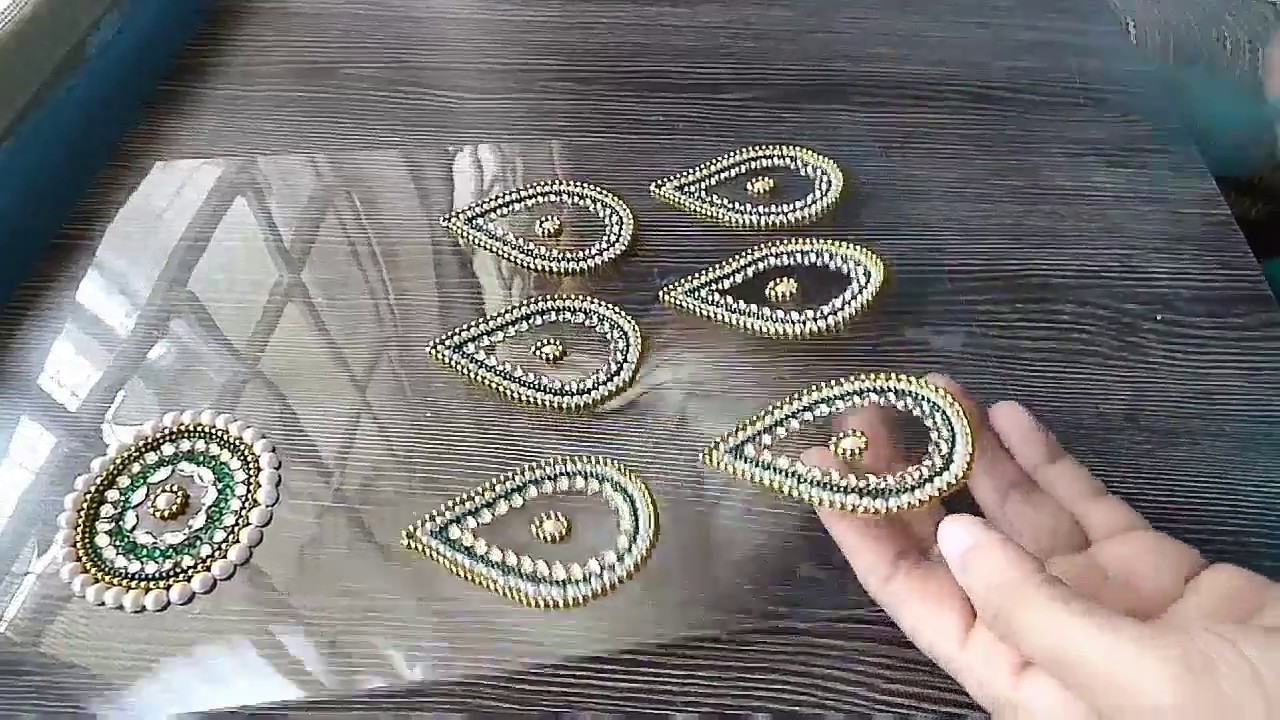 How to make Rearrangeable Rangoli || DIY Kundan Rangoli ||