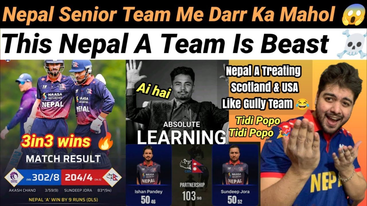 Post Match: Nepal A Beat Scotland Again 🔥Jora & Inshan Pandey Brilliant