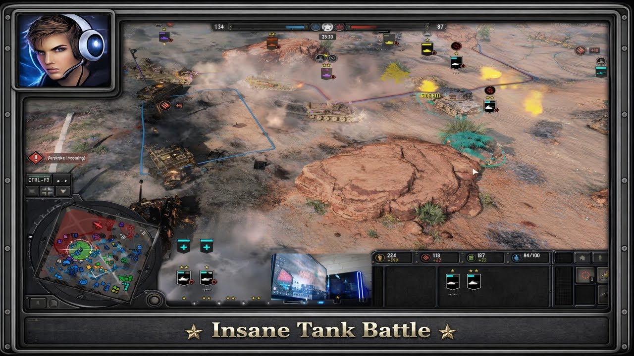 CoH3 - Insane Tank Battle! | 4 vs 4 | Alam El Halfa