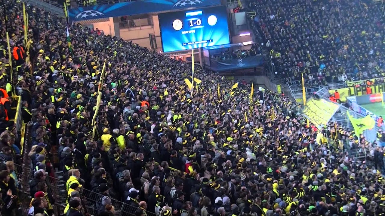 Stimmung Südtribüne: Borussia Dortmund - SSC Neapel (BVB Champions League 13/14)