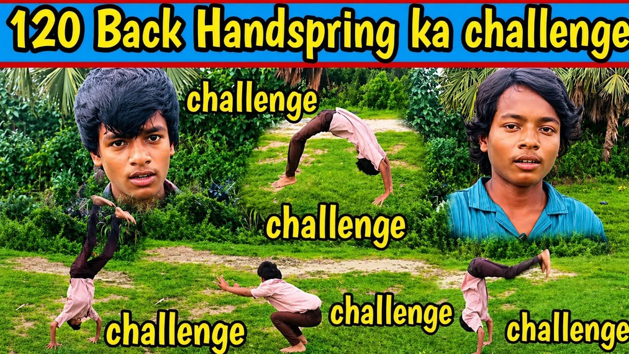 120 Back Handspring ka challenge||Back Handspring kaise sikhe 😍