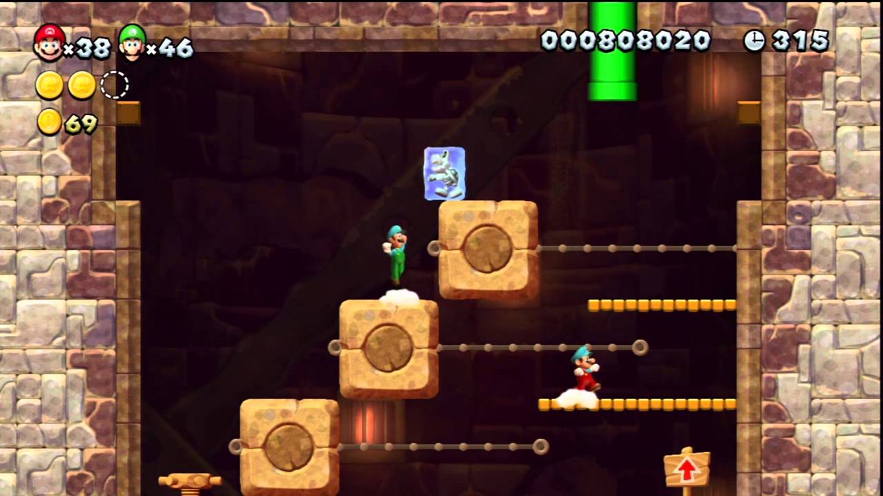 New Super Mario Bros. U - Dunes de Miel - 2-Tour : Tour mouvante