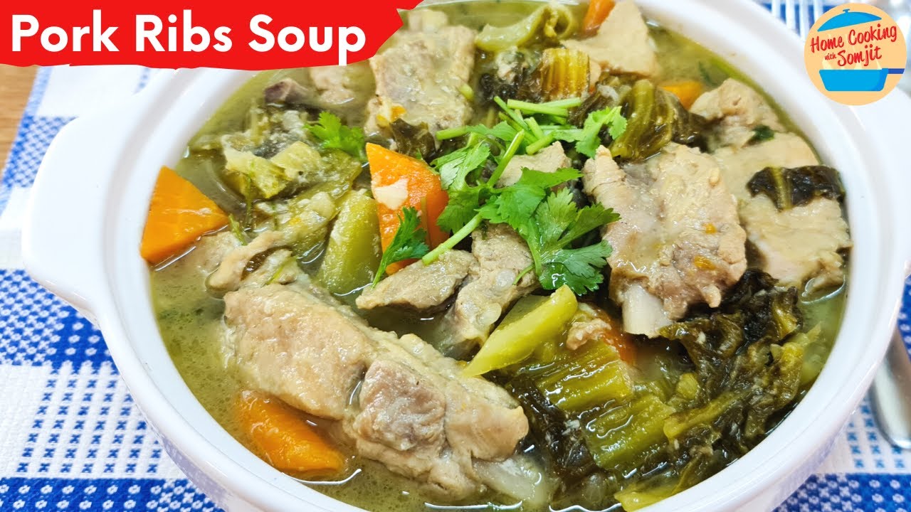 Pork Ribs Soup with Pickled Mustard Greens