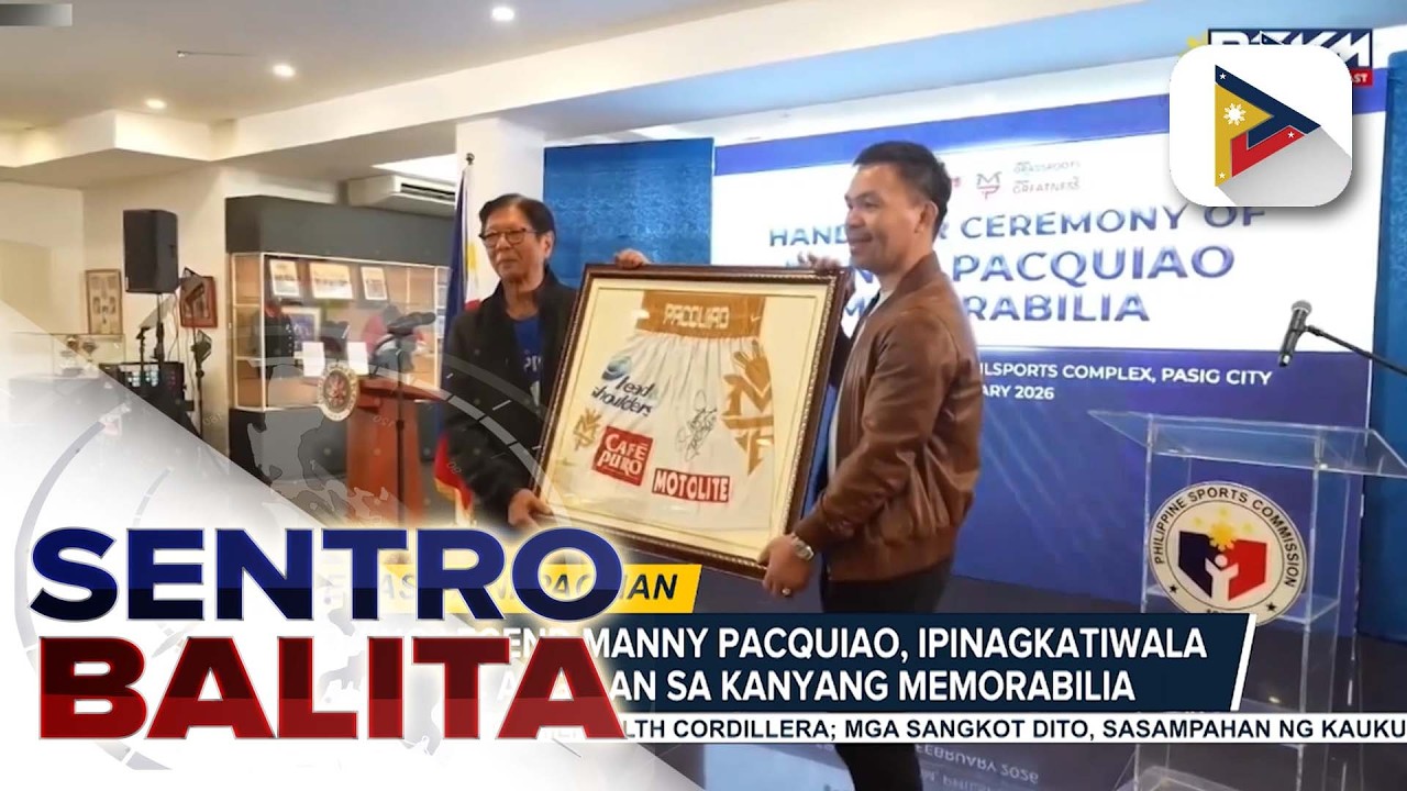 Boxing legend Manny Pacquiao, ipinagkatiwala sa PSC ang ilan sa kanyang memorabilia