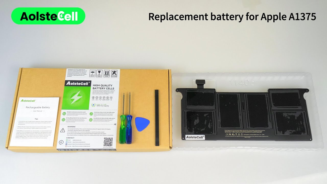 Replacement battery for Apple A1375 , A1370 EMC 2393 7.3V 35Wh 6 Cells