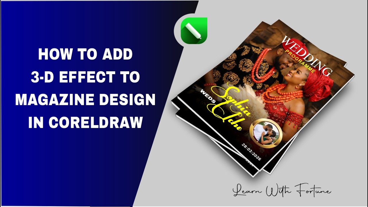 How I Add 3D Effect To My Magazine Design In CorelDraw