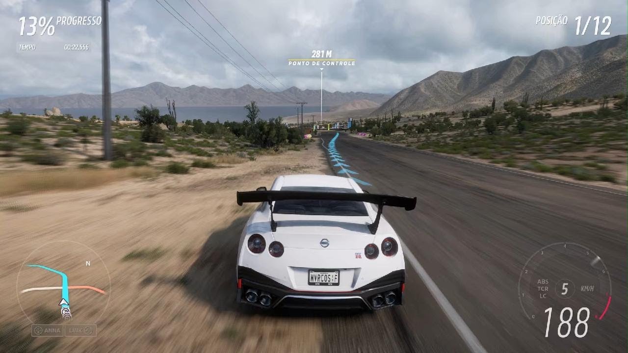 Forza Horizon 5 2025 PS5 duas corridas com Nissan Gtr r35