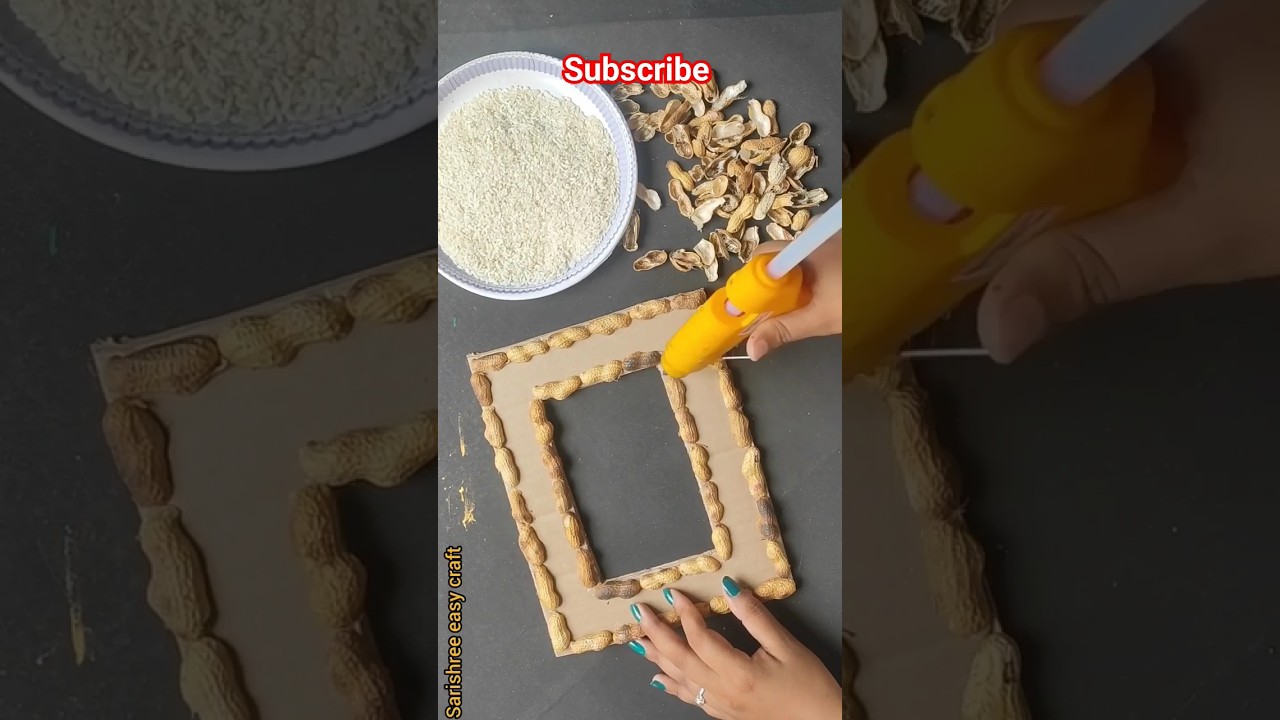 DIY Photo Frame Ideas using Waste Material #shorts #short #viral #photoframe #diy #craft