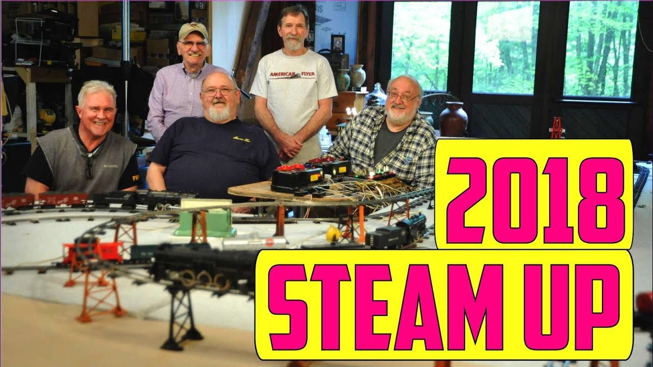 260 Susquehanna Flyerholics, 2018 American Flyer Steam-Up 2-Day Temporary Layout, Williamsport PA