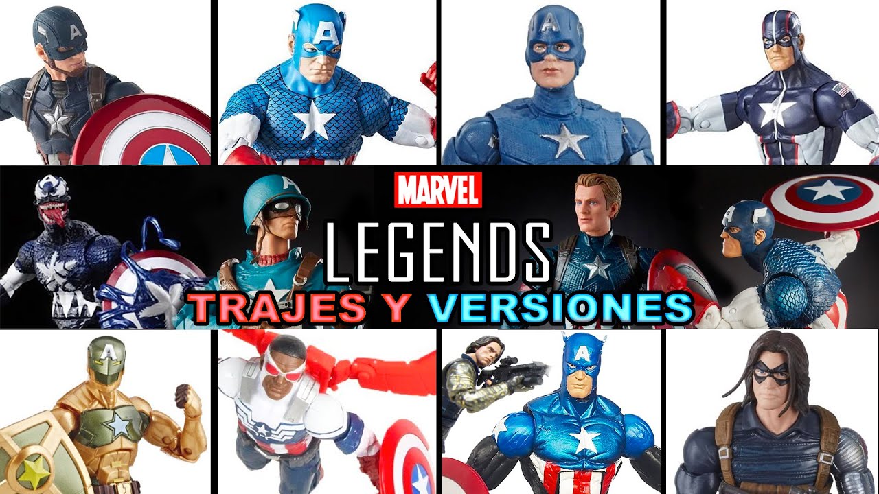 Todos los Trajes y Versiones del CAPITÁN AMÉRICA y WINTER SOLDIER | Marvel Legends Falcon Hasbro