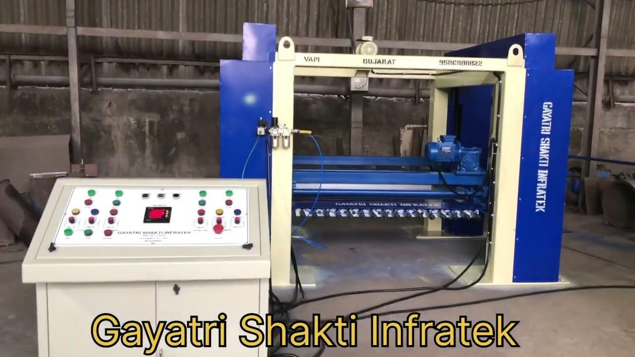 Wire cutting machine for AAC and CLC block cutting.