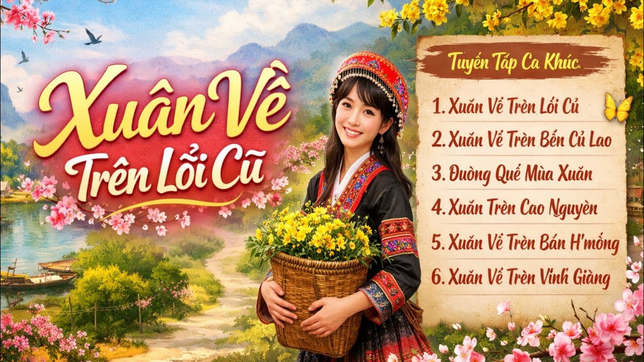 Xuân Về Trên Lối Cũ | Album Nhạc Xuân Quê Hương Trữ Tình Hay Nhất