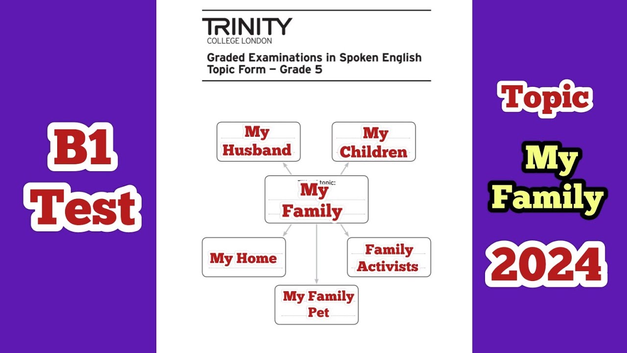 B1 Exam Topic My Family || সম্পুর্ণ বাংলায় || B1 Test 2024