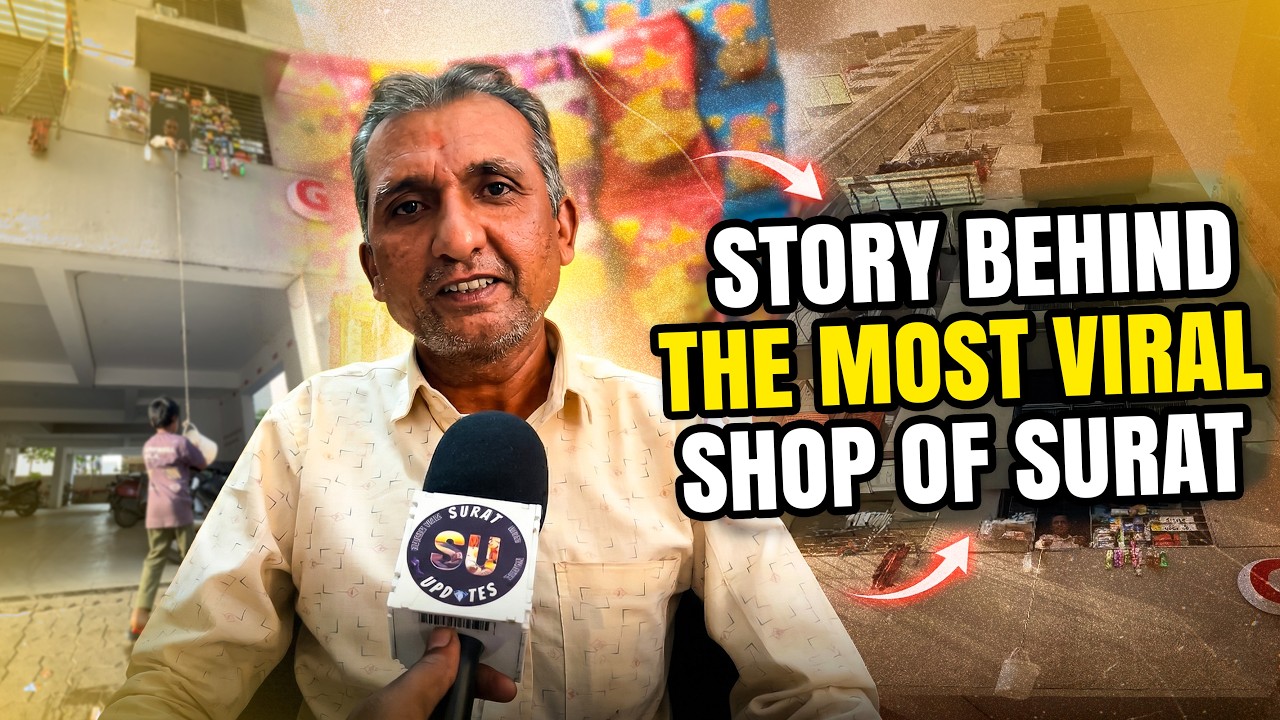 Man Runs a Unique Shop from 1st Floor Window Using a Bucket & Rope! | Surat Updates