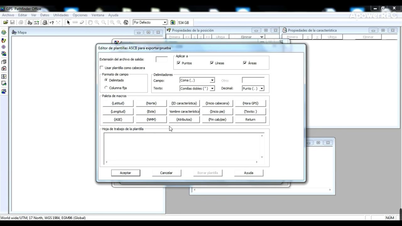 Como exportar datos en formato CSV desde  Trimble GPS Pathfinder Office