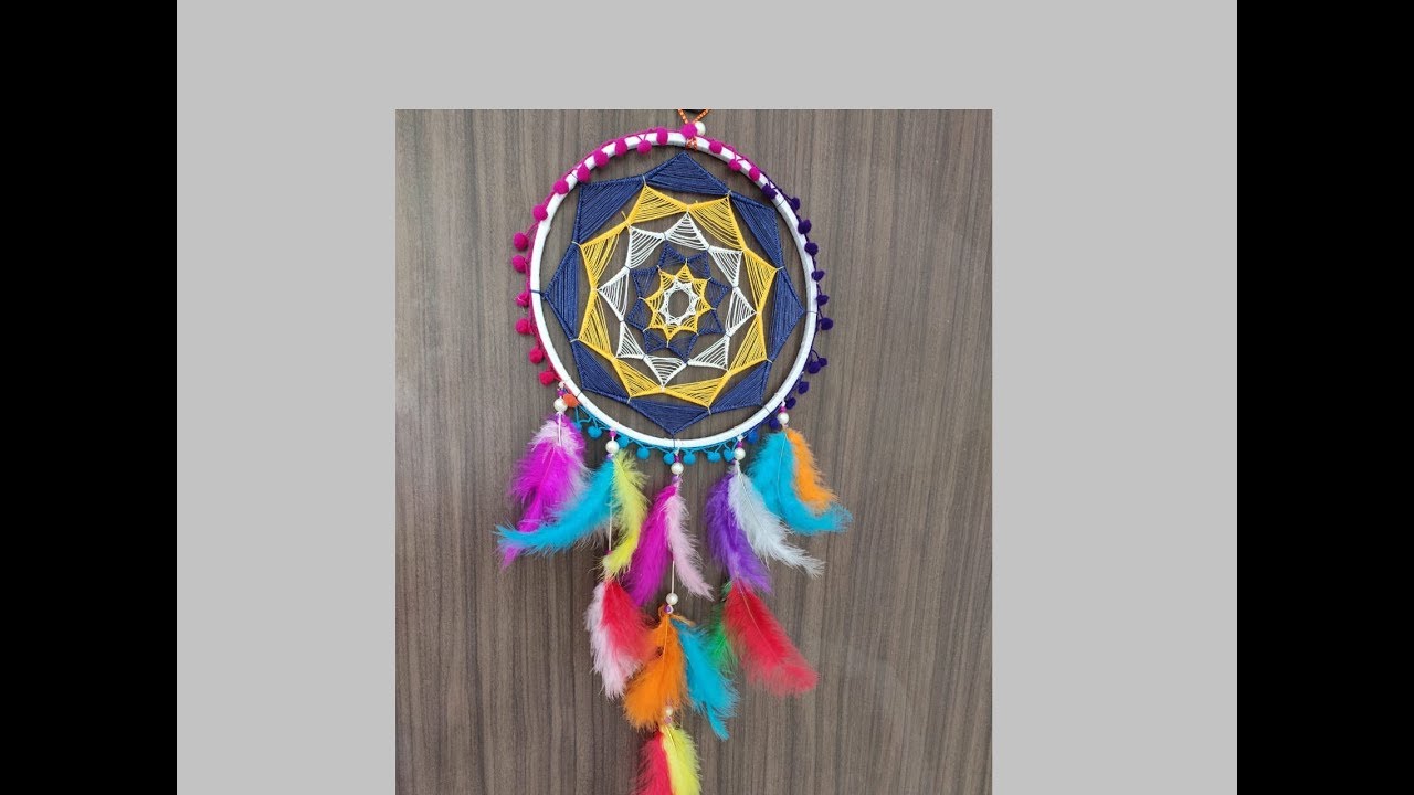 DIY Dreamcatcher Tutorial/ New Easy WeavingTechnique / Wall Hanging Ideas / Room Decor Ideas