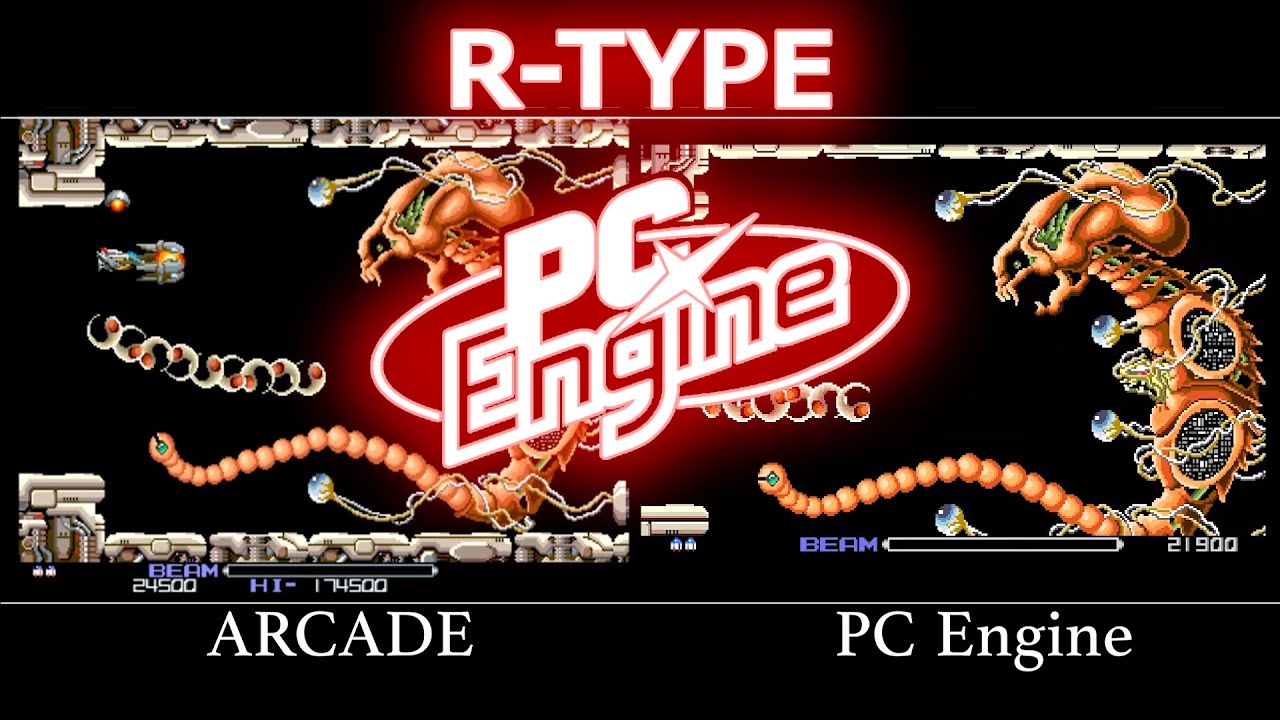 PCエンジン移植比較　R-TYPE