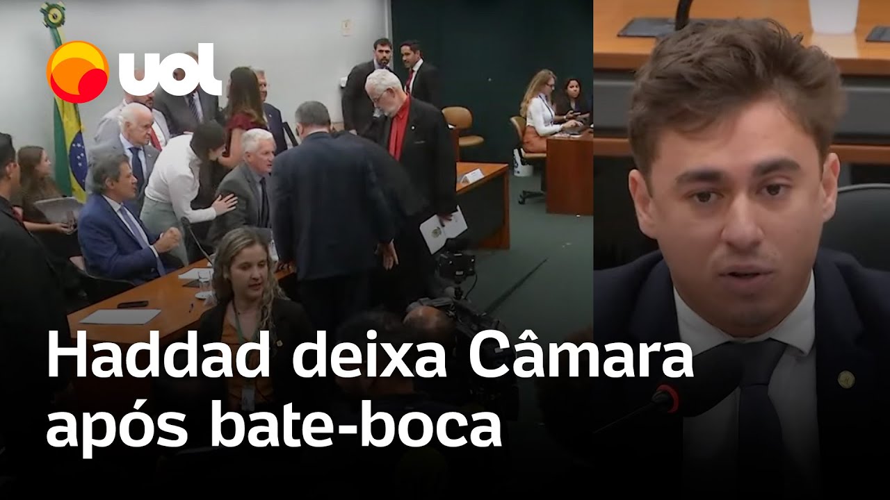 Haddad, Nikolas e deputados da oposição batem-boca e sessão da Câmara é encerrada; veja vídeo