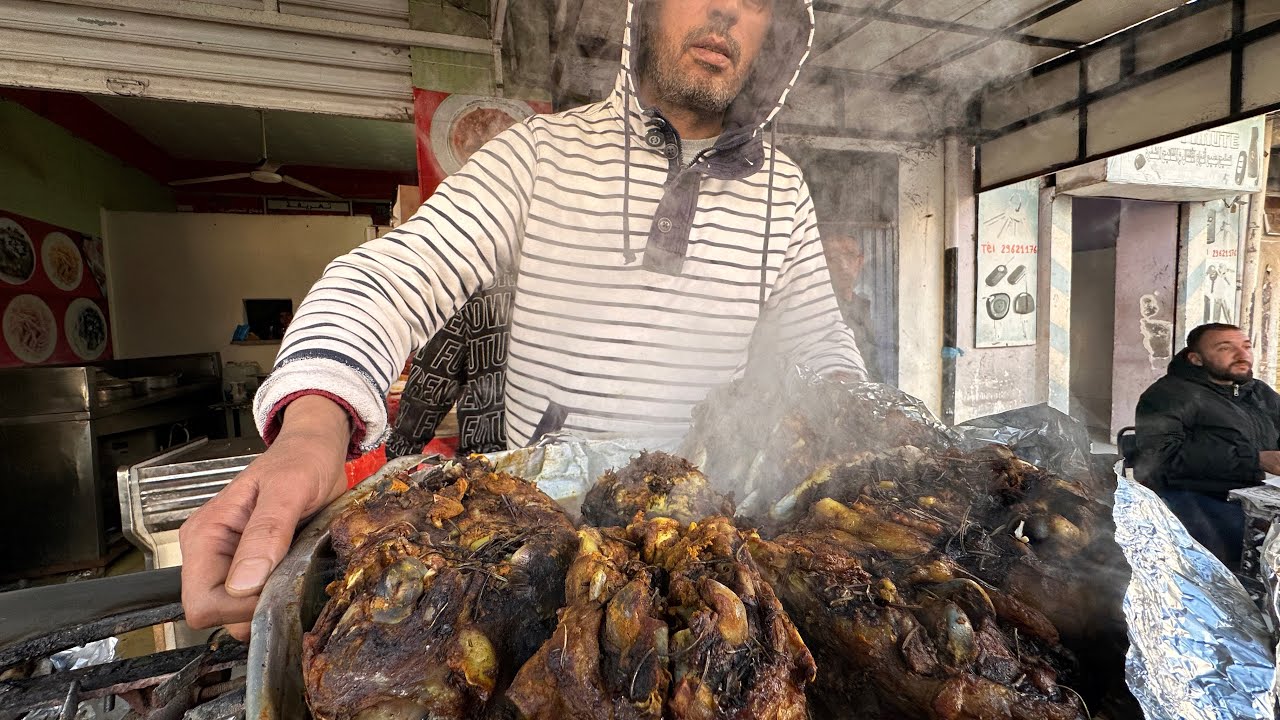 طبق نووي : راس مصلي ولوبيا بالهرقمة عند أبّا في القيروان