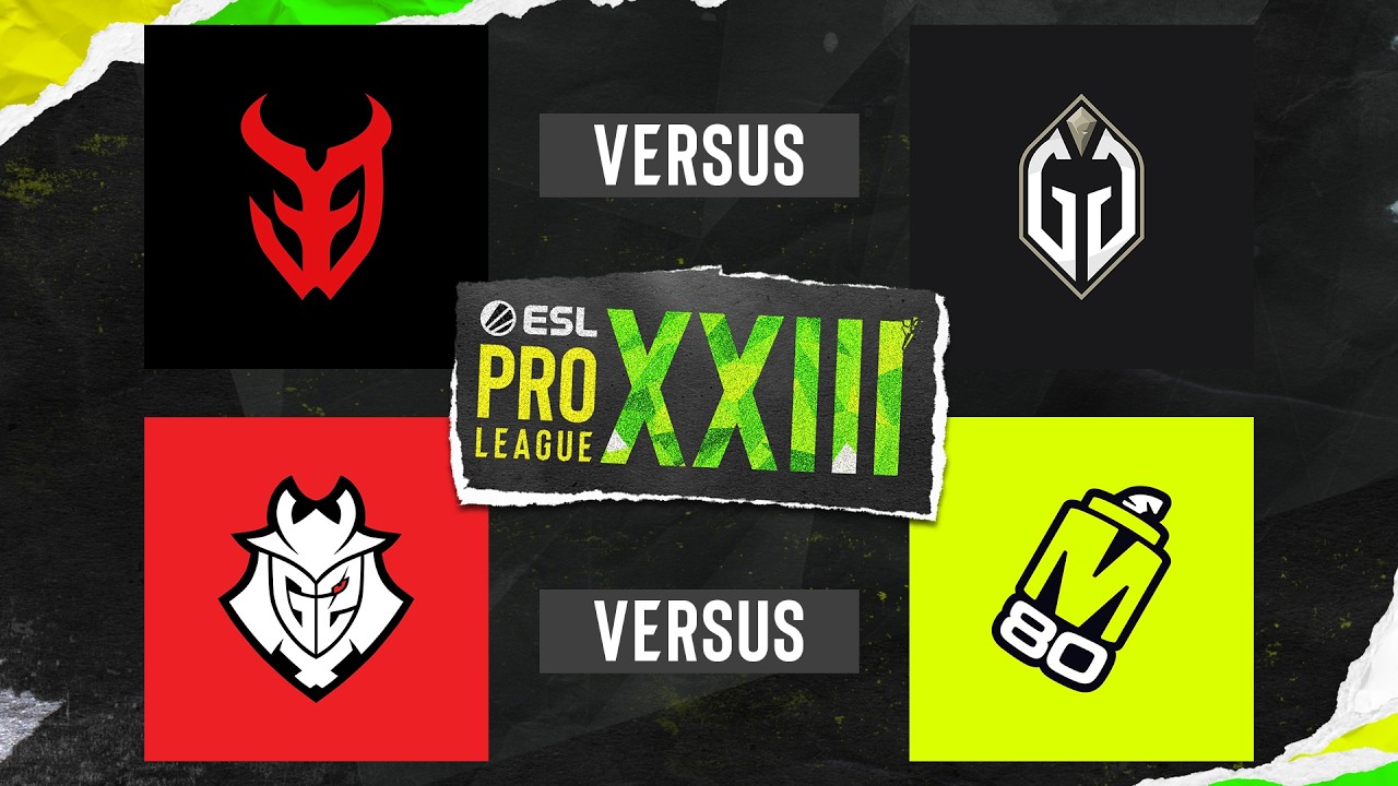 ESL PRO LEAGUE SEASON 23 - STAGE 1 - 3DMax vs Gaimin Gladiators | G2 Esports vs M80