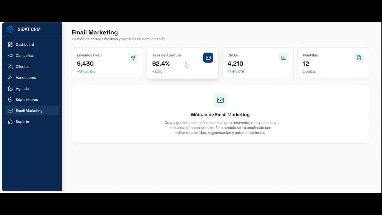 7 Demo CRM SiDAT   Email Marketing