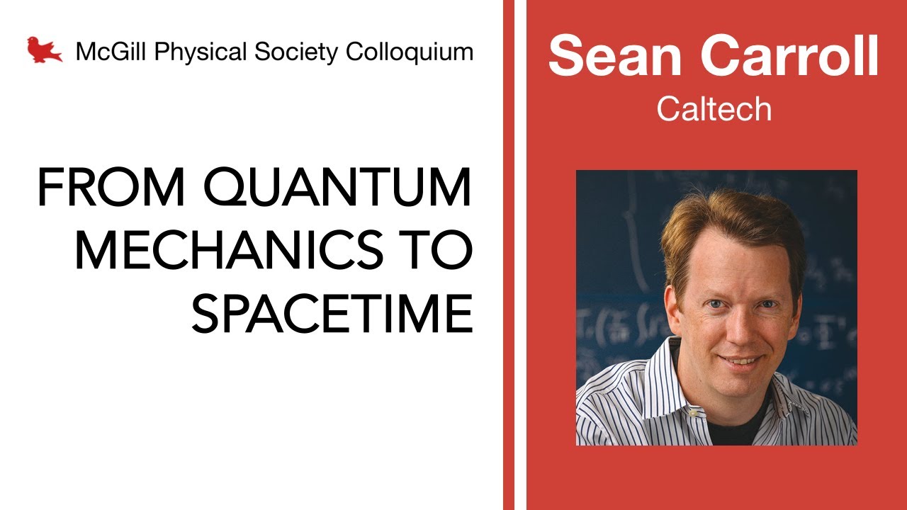 PSC 2020.11.13 MGAPS Colloquium: Sean Carroll, Caltech